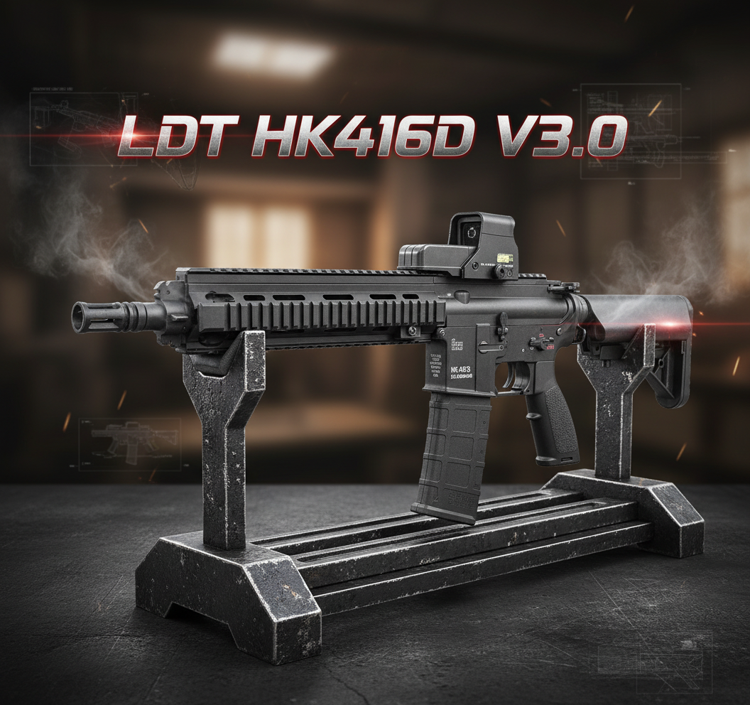LDT HK416D V3.0 Gel Blaster – Metal Gears & Buffer Tube + Carry