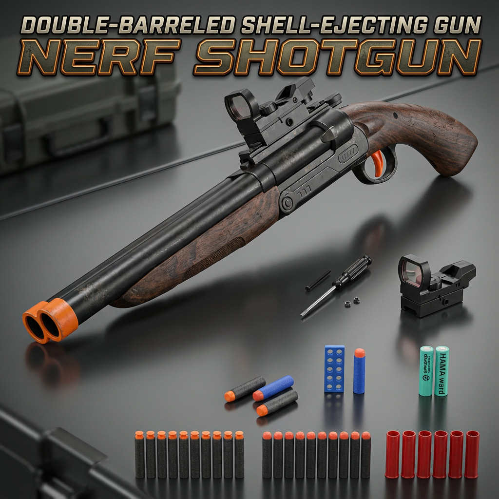 Shell Ejecting Revoler Double-Barreled Shell-Ejecting Gun Nerf Shotgun – rnguk