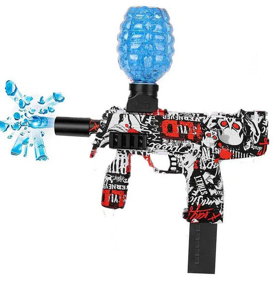 Red Graffiti Hopper Fed SMG Orbeez Gun