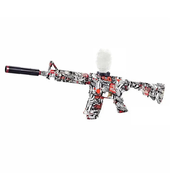 Graffiti M4 Auto Rifle Orbeez Gun With Hopper Fed