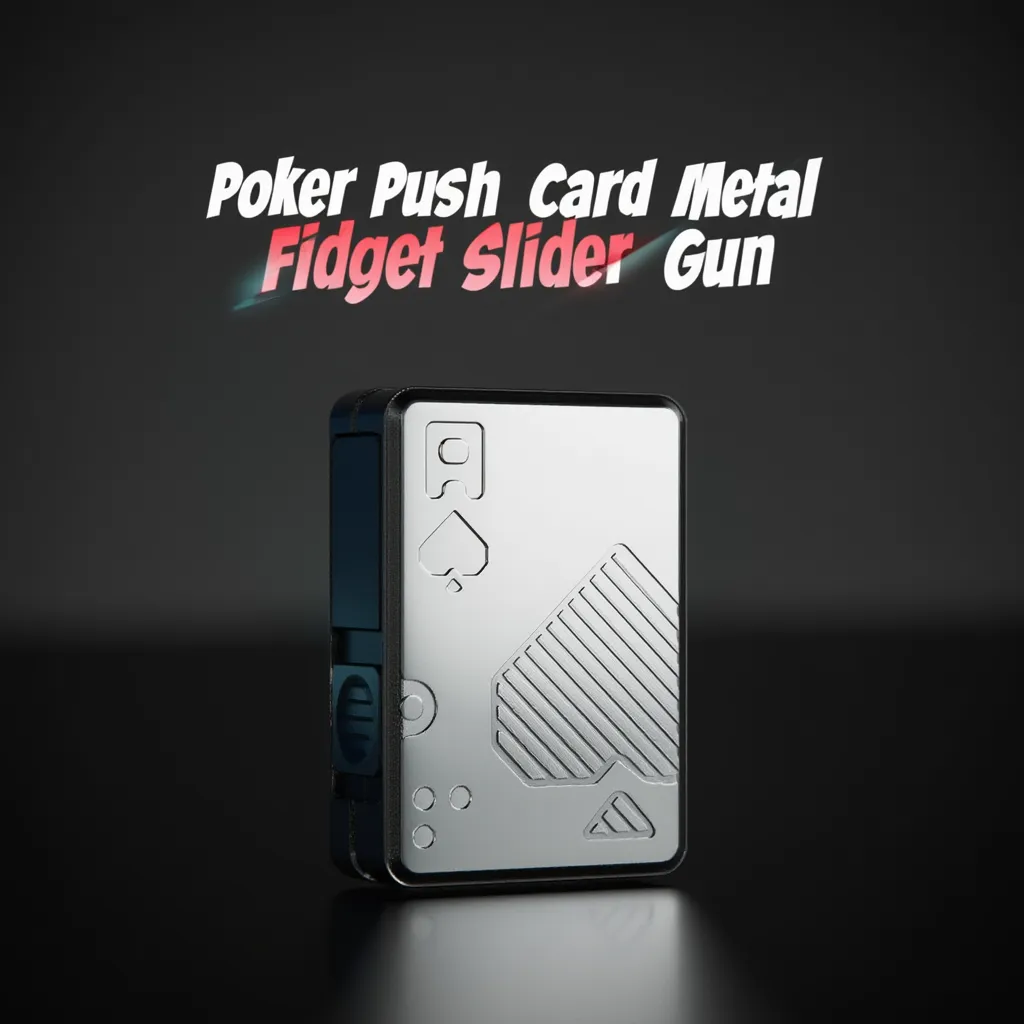 Poker Push Card Metal Fidget Slider Gun – rnguk