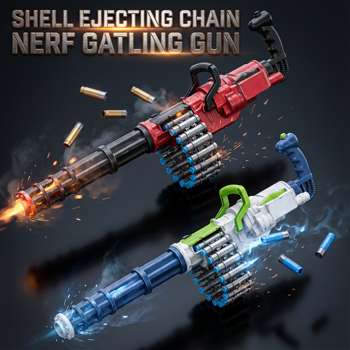 Shell Ejecting Chain Manual Nerf Gatling Gun – rnguk