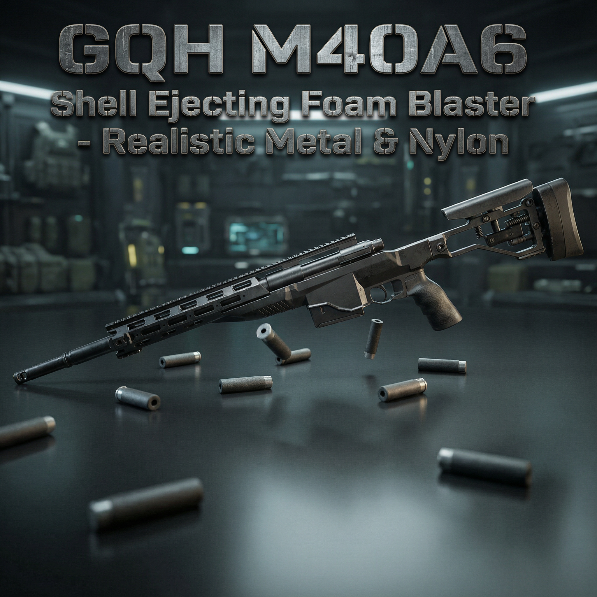 Melta Shell GQH M40A6 Shell Ejecting Foam Blaster - Realistic Metal & Nylon – rnguk