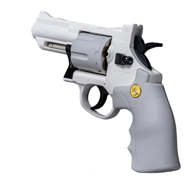 White ZP-5 Western Revolver Nerf Gun